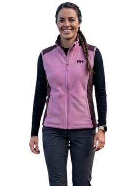NWT Helly Hansen Daybreaker Fleece Vest - Pink/Plum - Size Large